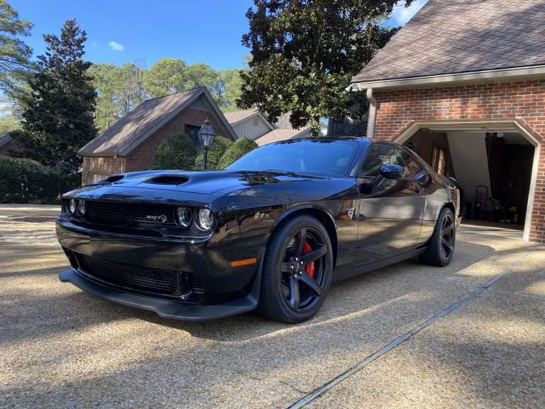 Black Challenger with corrected, glossy paint