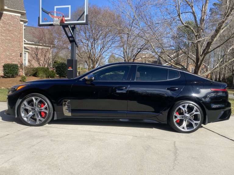 Black sedan after an Exterior Detail