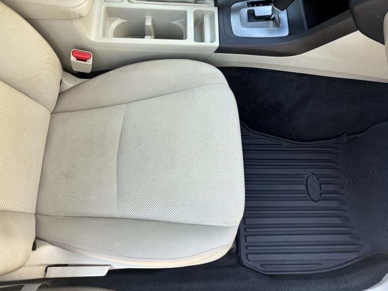 Clean seat and floor mat after an Interior Detail